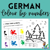 German Colours revision colour by numbers FREEBIE