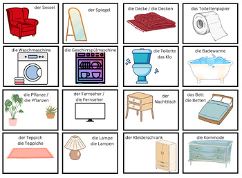 Preview of German das Haus Bundle / Unit. Two-Way prepositions, the home + modal verbs