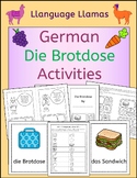 German die Brotdose zum Mittagessen lunch box vocabulary a