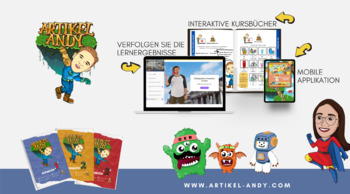 Preview of German for kids - Artikel-Andy 1 modern course book for children learning German