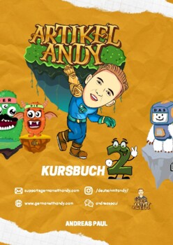 Preview of German for kids - Artikel-Andy 2 modern course book for children learning German