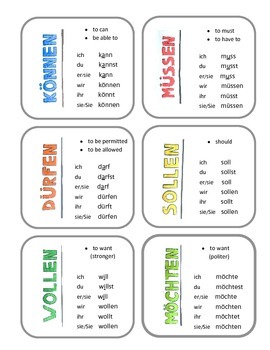 Preview of German modal verbs