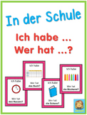 German school words  Ich habe ... Wer hat ...? game