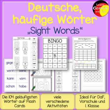 Preview of German sightwords