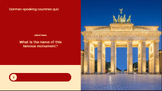 German-speaking countries quiz