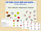 German - verbs and accusative - Topic Ball Sports