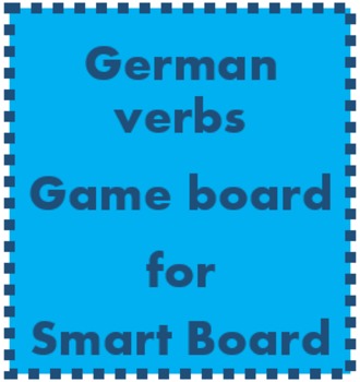 Preview of German Verbs Game Board for Smartboard