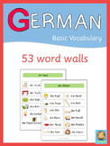 German Word Walls - Basic Vocabulary