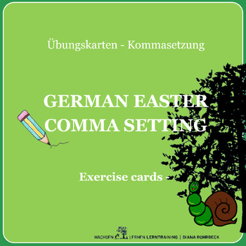 Preview of German workbook comma placement Easter - Arbeitsheft Kommasetzung  Ostern