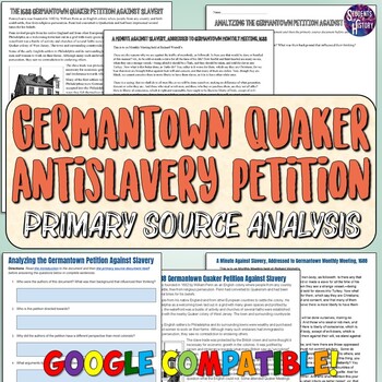 Preview of Germantown Quaker Anti-Slavery Petition Document Analysis