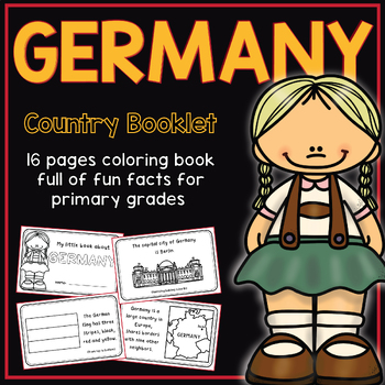 Preview of Germany Booklet Country Study with Quizz + FREE FRENCH!