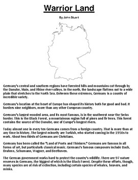Germany Central Idea & Text Evidence Summary Assignment by Pointer ...