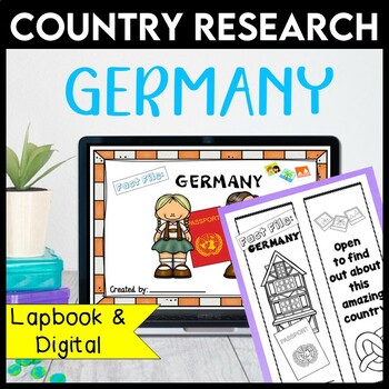 Preview of Germany Country Research Project | Country Report Interactive Notebook Digital