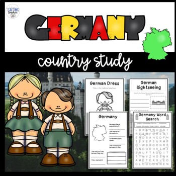 Preview of Germany Country Study Lesson PowerPoint and Worksheet Booklet