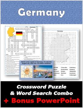 Preview of Germany Crossword Puzzle & Word Search Combo + Bonus PowerPoint