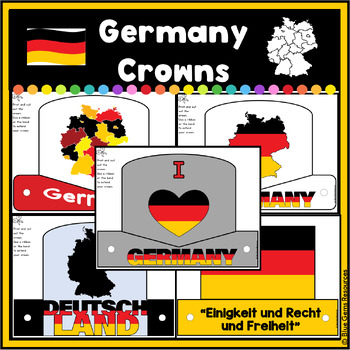 Preview of Germany Crowns/Hats/Headbands Set 2 | Map | Flags | Crowns