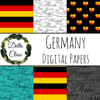 Preview of Germany Digital Paper Backgrounds
