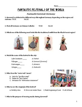 Preview of Germany Fasching Karneval Fastnacht Celebration Bundle