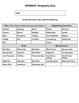 Germany Geography Quiz By Kurt Johnson TPT   Original 2549744 1 