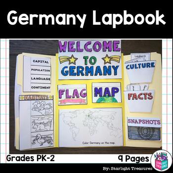 Preview of Germany Lapbook for Early Learners - A Country Study