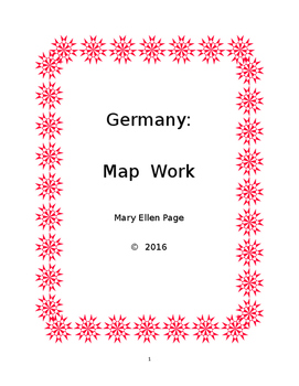 Preview of Germany  Map Work