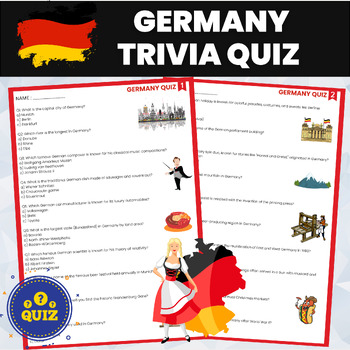 Preview of Germany Trivia Quiz | German History and Geography |World History and Geography