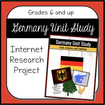 Preview of Germany Unit Study ( Distance Learning - Google Drive )