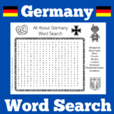 Germany | Word Search Worksheet Activity Symbols Country Study