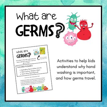Preview of Germs Activity Pack