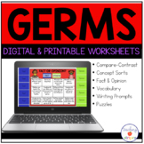 Germs Activity Worksheets | Digital and Printable- Low Prep!