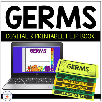 Preview of Bacteria and Viruses: Germs Interactive Flip Book | Printable & Digital