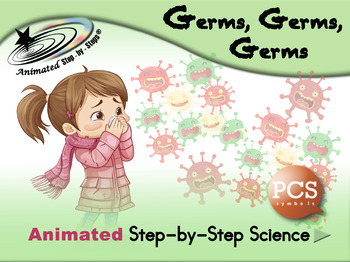 Preview of Germs Germs Germs - Animated Step-by-Step Science - PCS
