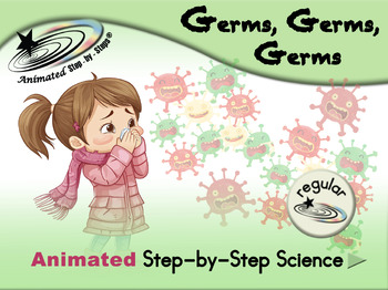 Preview of Germs Germs Germs - Animated Step-by-Step Science - Regular