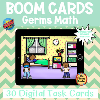 Preview of Germs Math BOOM Cards Digital Task Cards