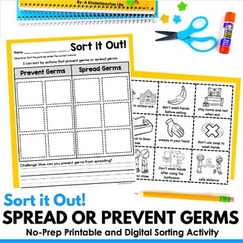 Preview of Germs Sort Printable and Digital Google Slides Version Included