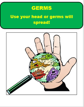 Preview of Germs- Use your head or germs will spread! CDC Health Standard 7