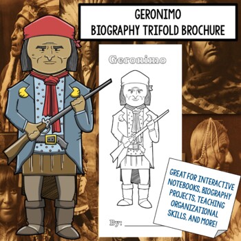 Preview of Geronimo Biography Trifold Graphic Organizer