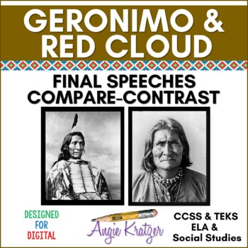 Preview of Geronimo & Red Cloud Final Speeches Compare-Contrast Native American Heritage