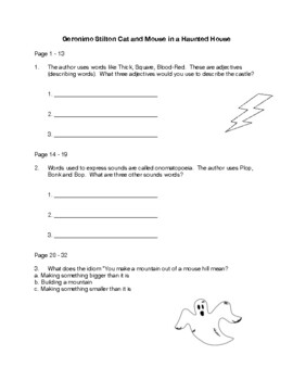 Haunted House Haunted Mouse Worksheets Teaching Resources Tpt