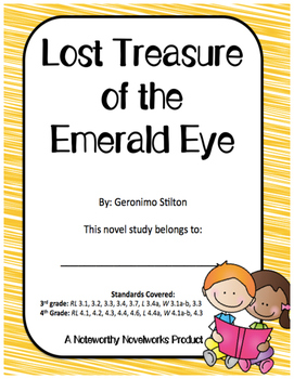 Preview of Geronimo Stilton Lost Treasure of the Emerald Eye #1 Novel Study