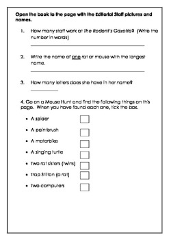 Preview of Geronimo Stilton: The Mona Mousa Code - A book full of engaging activities