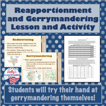 Preview of Gerrymandering and Reapportionment- Lecture and Activity