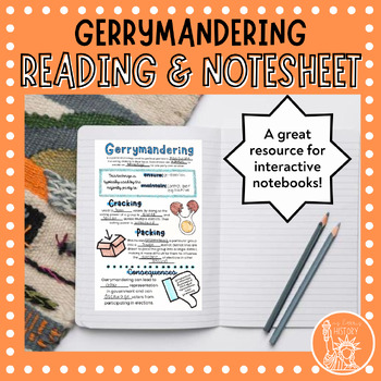 Preview of Gerrymandering reading and notes sheet