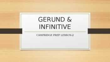 Preview of Gerund & Infinitive