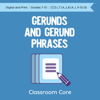 Preview of Gerunds and Gerund Phrases
