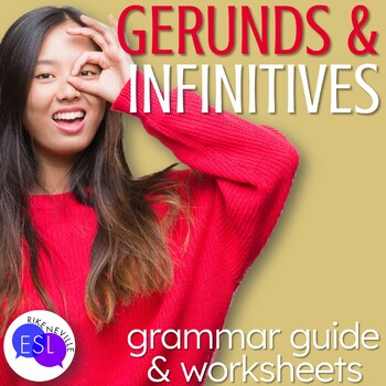 Preview of Gerunds and Infinitives Grammar Guide and Worksheets for Adult ESL