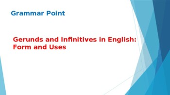 Preview of Gerunds and Infinitives in English: Form and Uses