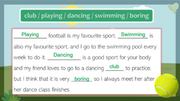 Sports - My English Classes