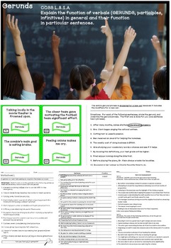 Preview of Gerunds and Their Functions Complete Instructional Bundle - Common Core aligned