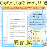 Gestalt Language Processing | GLP Report recommendations B